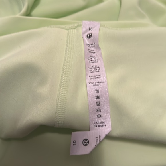 NWT Nulu Buttery Soft Feel Lululemon Align HR Legging 25” SZ 10 Lined Lime - Picture 4 of 6